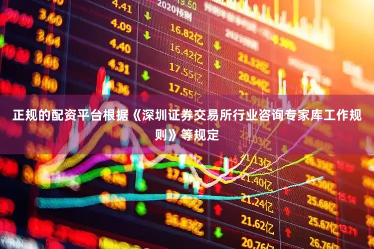 正规的配资平台根据《深圳证券交易所行业咨询专家库工作规则》等规定