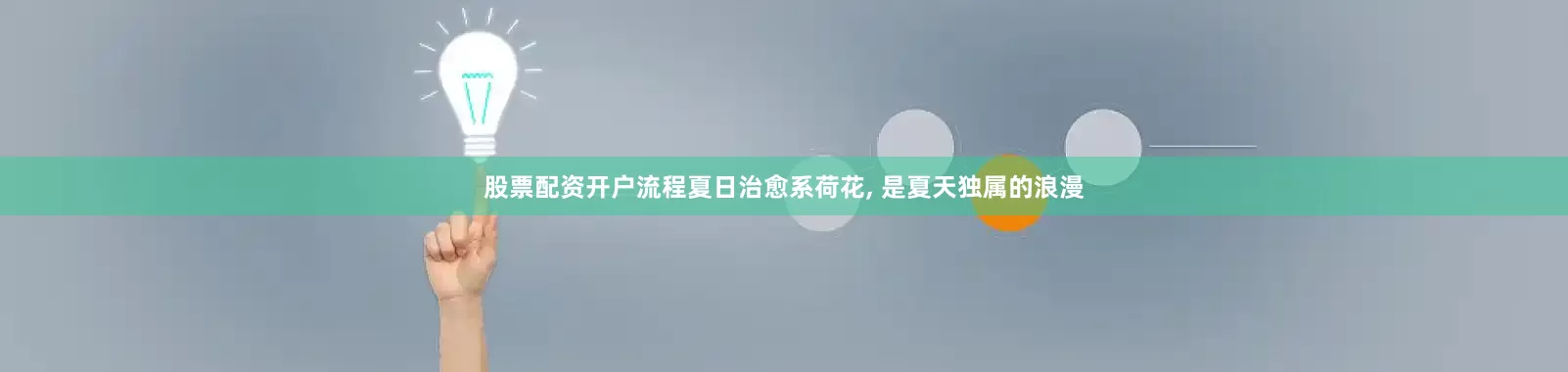 股票配资开户流程夏日治愈系荷花, 是夏天独属的浪漫