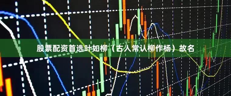 股票配资首选叶如柳（古人常认柳作杨）故名